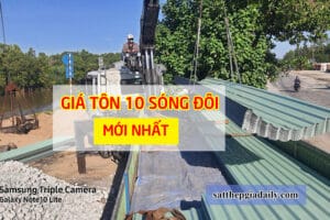 Báo giá tôn 10 sóng đôi mới nhất