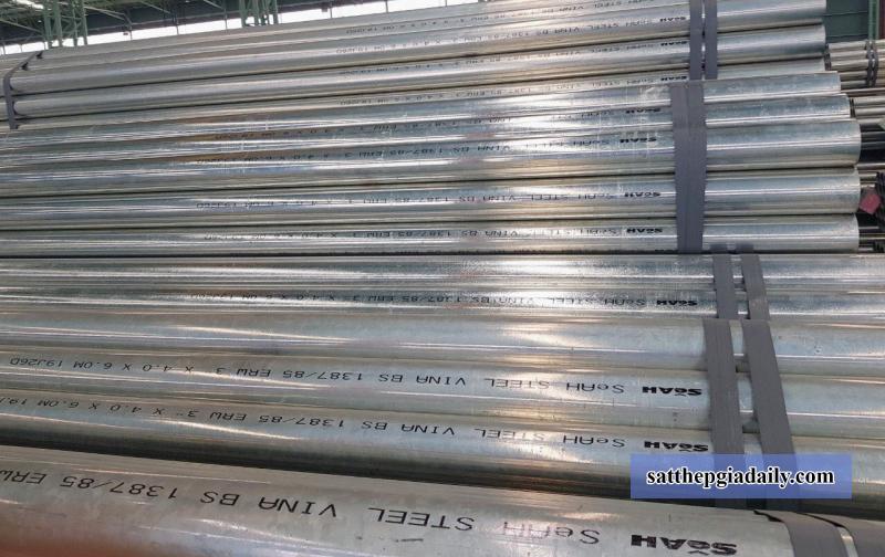 Thép ống mạ kẽm SeAH có độ bền cao, chống rỉ sét trong môi trường tự nhiên, bề mặt có tính thẩm mỹ cao