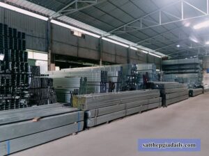 Giá thép hộp Hòa Phát chữ nhật mạ kẽm 40x100