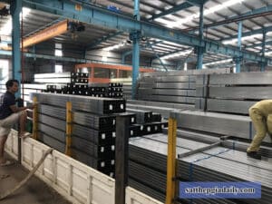 Giá hộp vuông mạ kẽm Hòa Phát 90x90