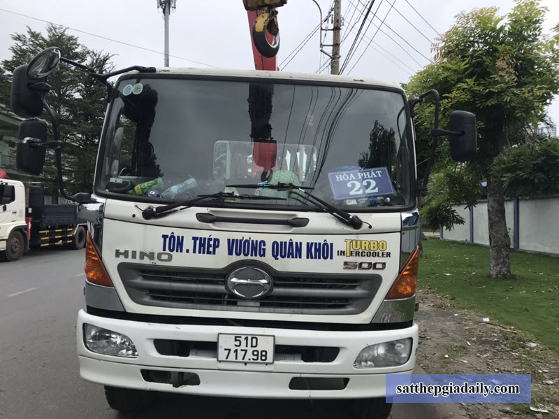Vận chuyển thép Sunco tới công trình
