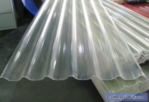 Tôn nhựa lấy sáng composite sóng trong
