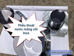 Phễu thoát nước máng xối inox